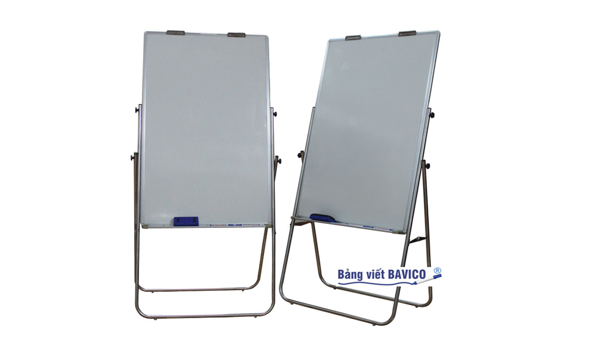 Bảng flipchart chân gấp inox kiểu F1
