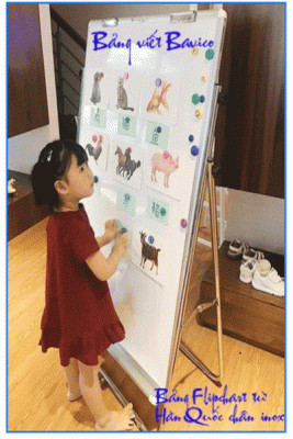 Bảng FlipChart chân inox Bavico